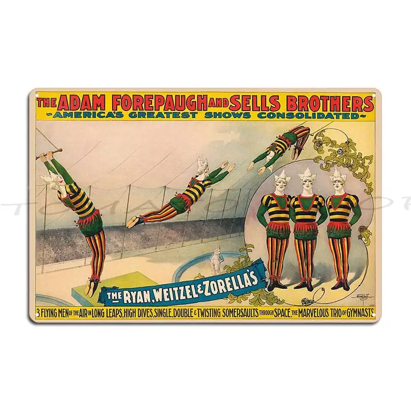 Dirt Off Your Shoulders Vintage Circus Poster Circa 1900 Metal Plaque Poster Designing Kitchen Cinema Create Tin Sign Poster
