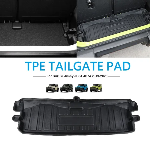 Alfombrilla de maletero de material TPE para Suzuki Jimny JB64 Sierra JB74W 2019 2023, marcos de accesorios interiores