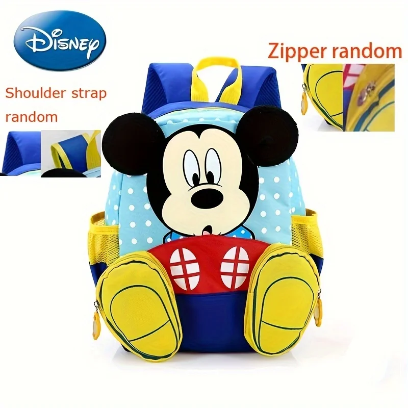 Disney Fashion Backpack For Boys Girls Mickey Minnie Kindergarten School Bags Kids Small Travel 3-5-6Yearls Old