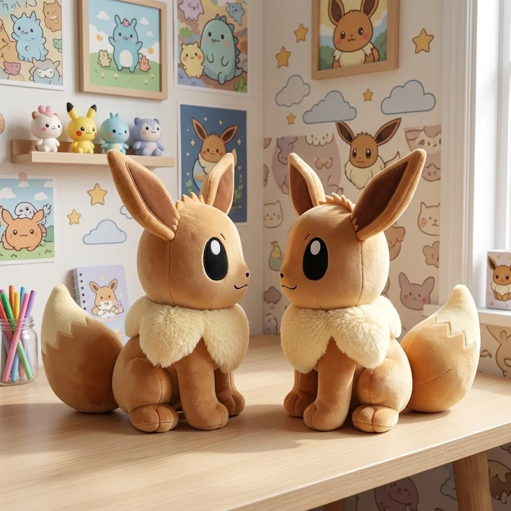 Juguetes de peluche Pokemon Eevee de 20cm, muñecos de peluche, decoración del hogar, juguetes de dibujos animados, colección de hobbies de Anime, juguetes adorables para niños, regalos de cumpleaños