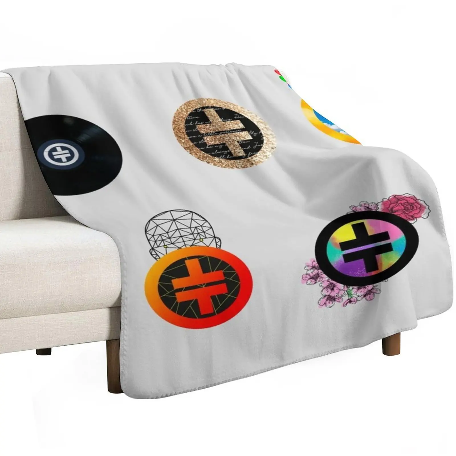 Take That Chronology Symbol - Horizontal Version Throw Blanket Retros Tourist Extra Large Throw Thin Blankets