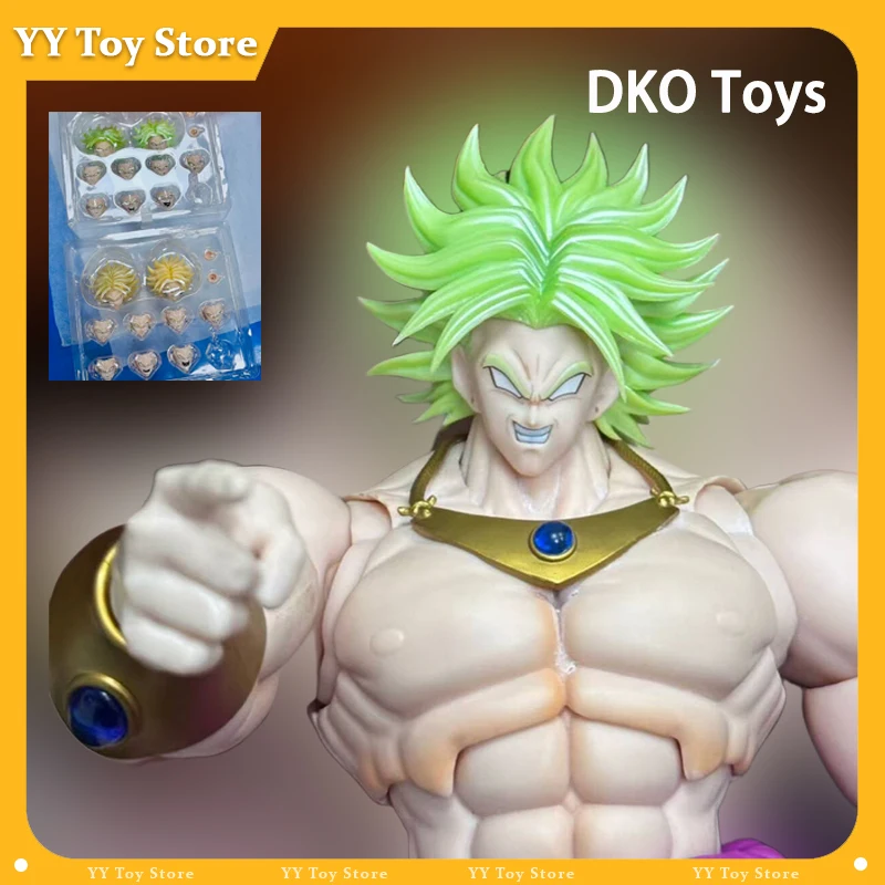 

DKO Toys Dragon Ball Z Beast Deities Kong Studio Super Saiyan Broly B011L B010L Anime Action Head Accessories Figure Toys Gifts