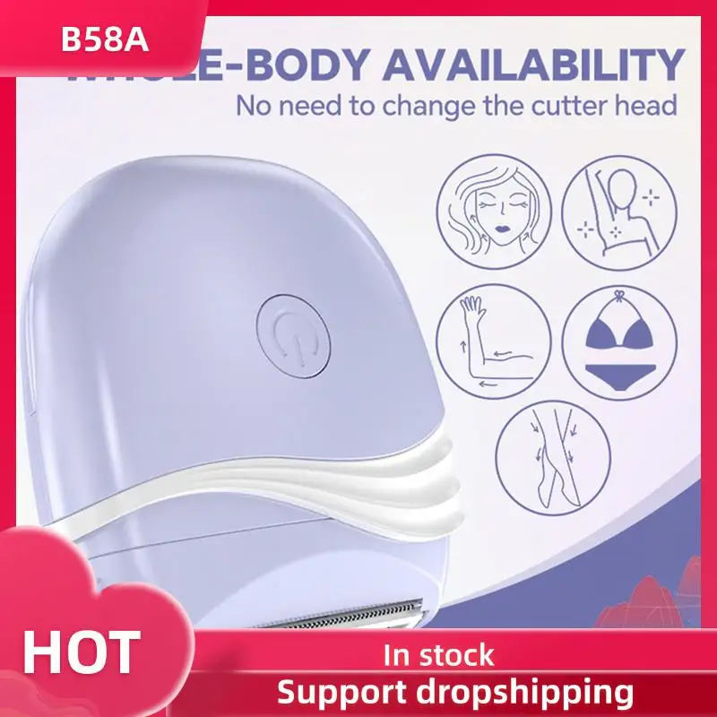 

B58A Эпиляторы для удаления волос для женщин Эпиляция для лица Электрические нежные портативные косметические персональные эпиляторы для тела