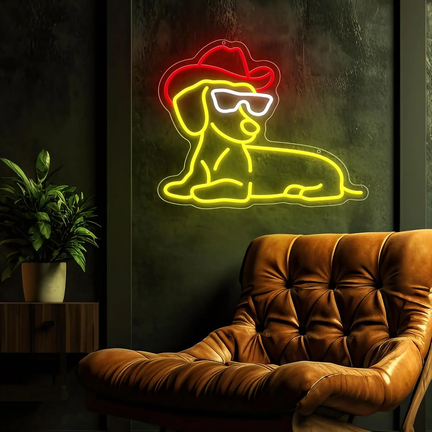 Dachshund Dog LED Neon Sign USB Powered Puppy Neon Light Wall Decor for Bar Pet Shop Bedroom Western Style Wall Art Lamp