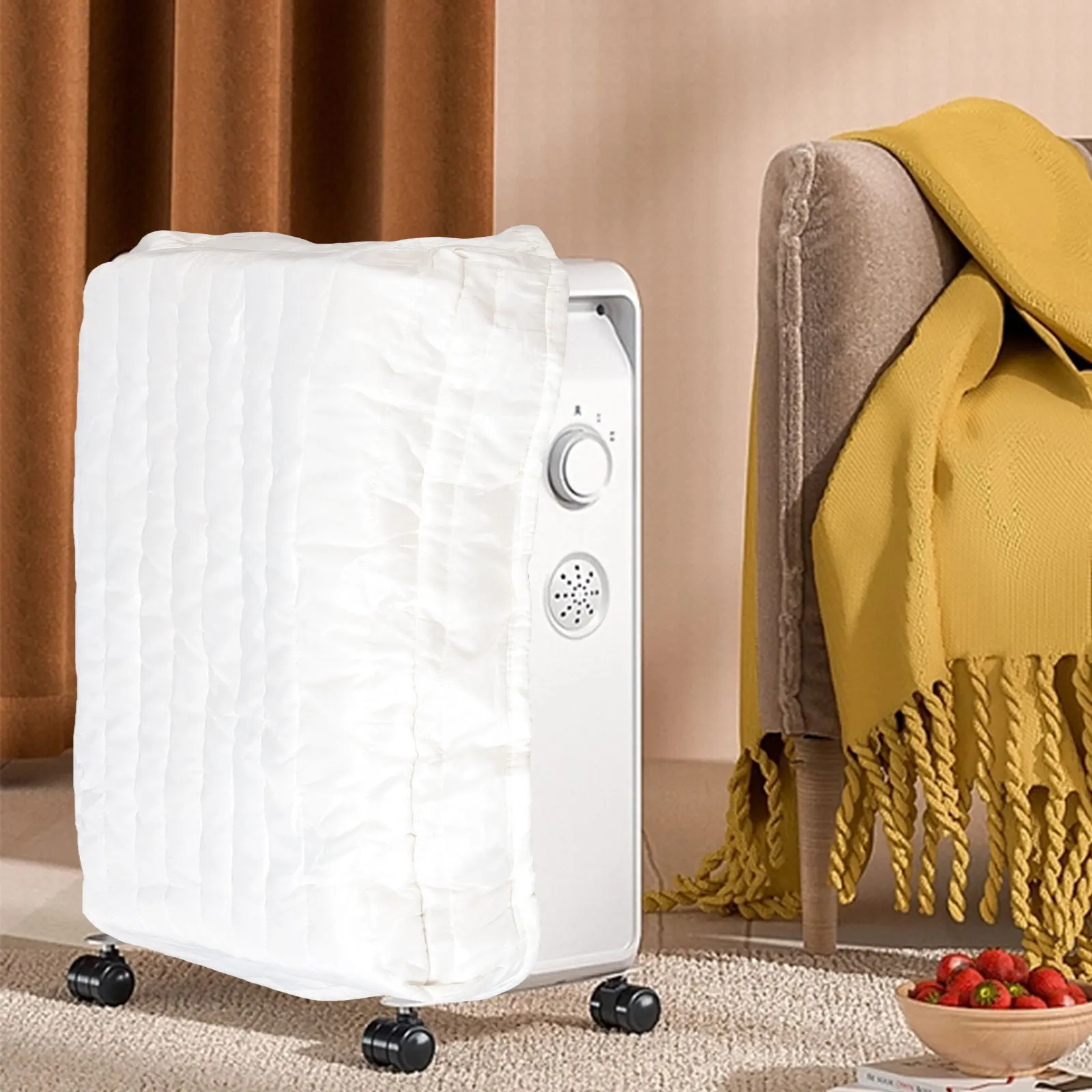 

Indoor Air Conditioner Cover Reusable Double Insulation Dustproof Protective Fold Washable for Window Unit Air