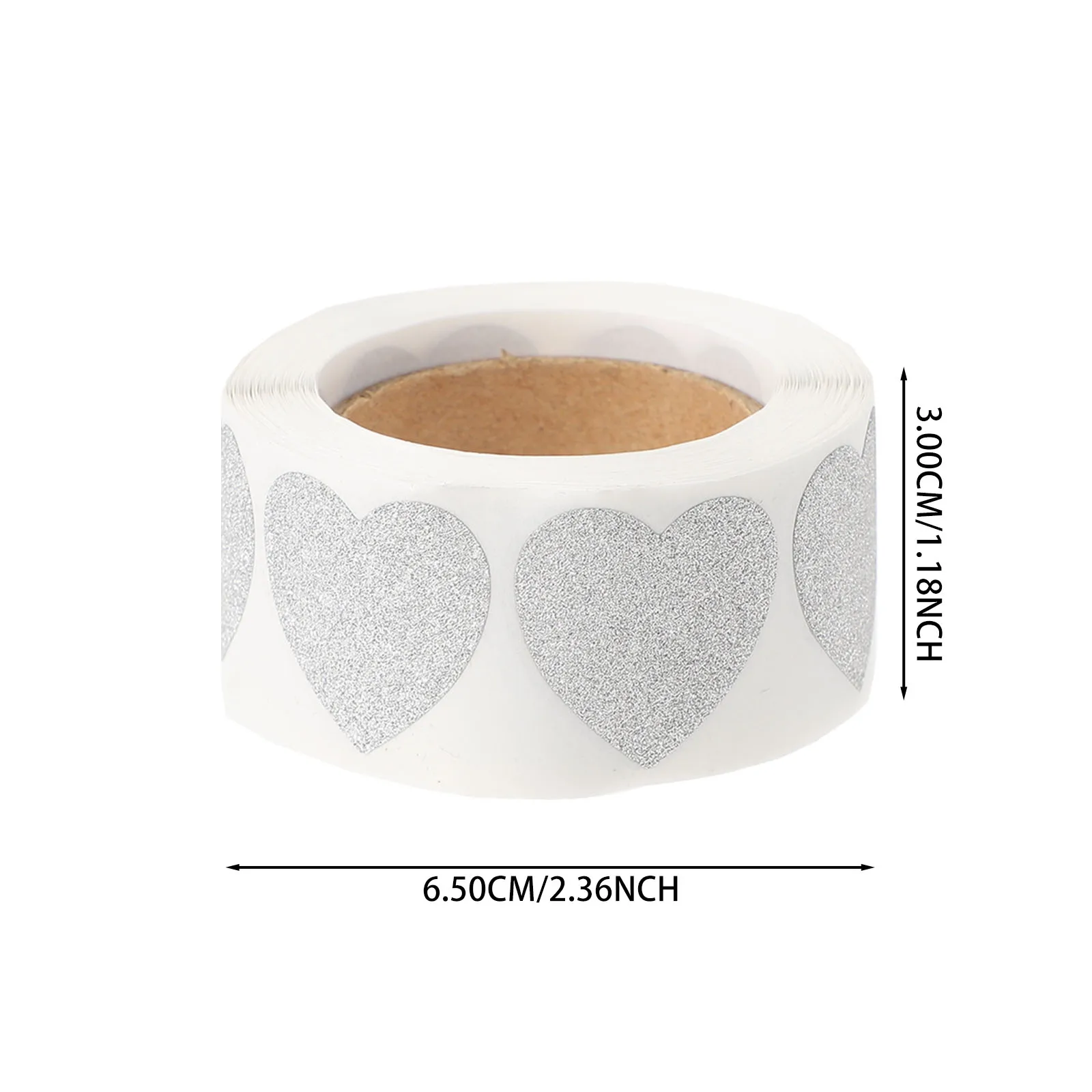 

2 Rolls Love Stickers Number Heart Self-adhesive Label Shape Labels Envelopes Seal