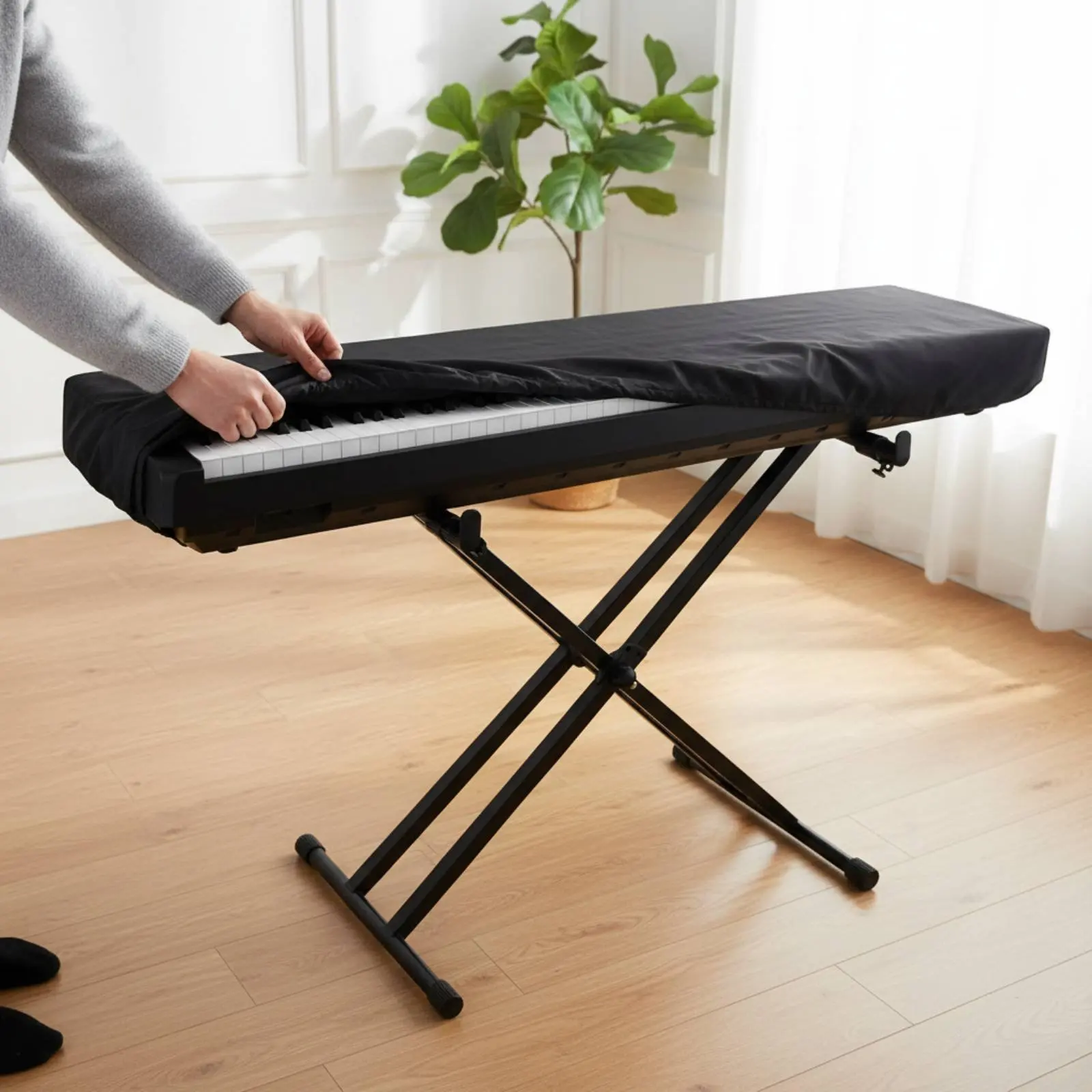 Funda protectora para órgano electrónico de 61/88 teclas, bolsas protectoras elásticas para piano electrónico, caja para teclado para Yamaha, Casio, Roland, KORG
