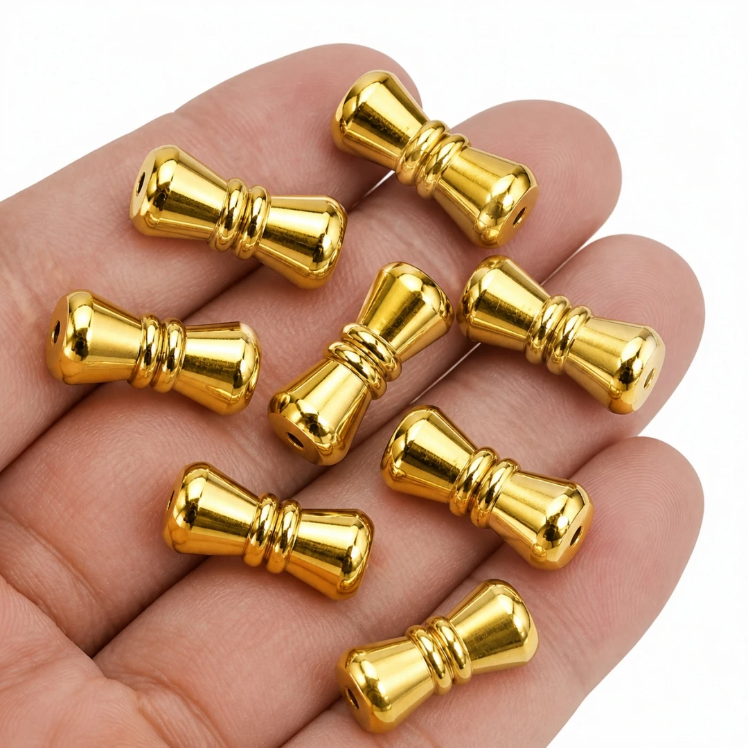 2 Stück Edelstahl-Armbandverschlüsse, Schraubverschlüsse, Metallschnallen, Rohrverschlüsse, Kordel-Endkappen für DIY-Schmuck- und Halskettenherstellung – Detail 5