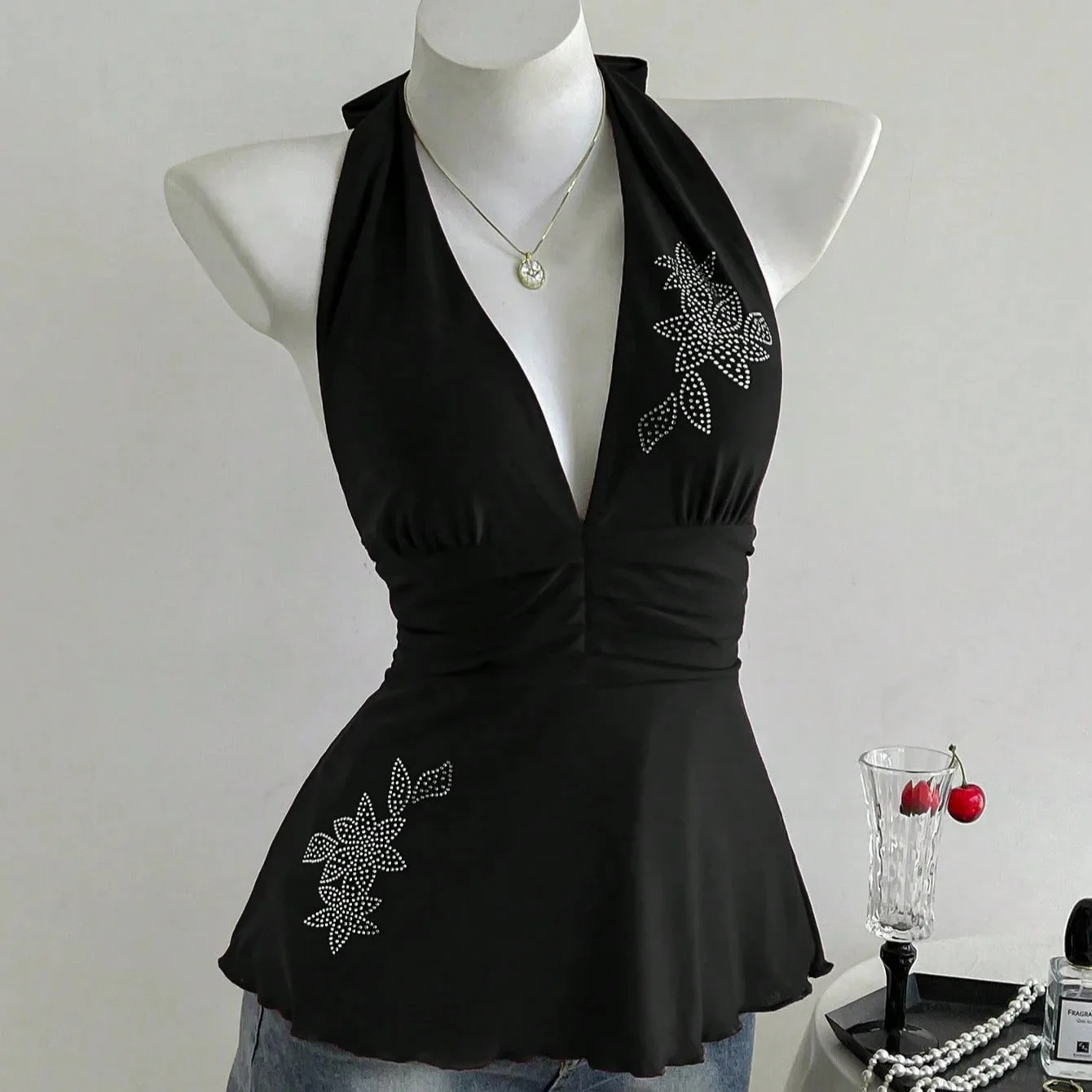 

Мужская летняя футболка YK Personali Sle с глубоким V-образным вырезом, облегающая, из микроэластичного ацетатного волокна, для прогулок