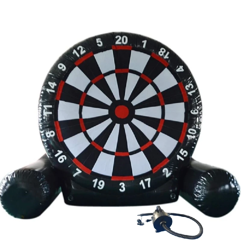 Dart Board With Soccer 3x3m Pvc Inflatable Soccer  Balls Pump Inflatable Football Board For Outdoor Football Games