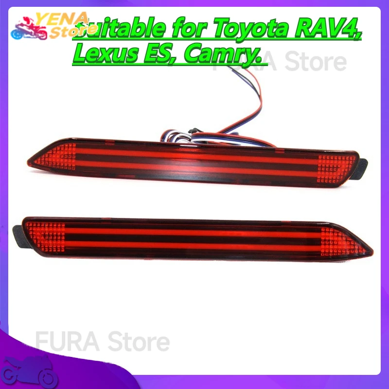 

Car LED rear brake tail light bumper reflector warning light. Suitable for Toyota RAV4, Lexus ES, Camry.