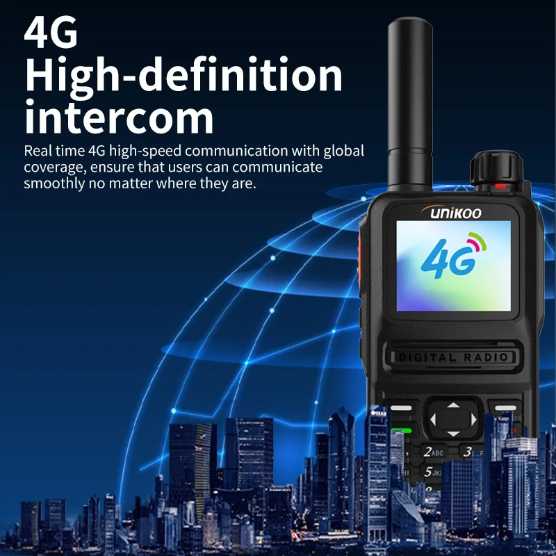 UNIKOO UP610S POC GPS Walkie Talkie 2PCS Long Range 5000 Kilometer 3000mAh Batterie 1,8" Bildschirm Typ-C 4G Netzwerk Radio Kostenlose SIM