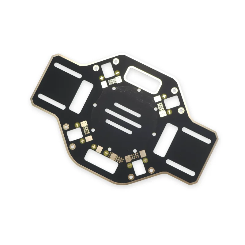Qualité exceptionnelle 1 pièces DJI F450 plaque centrale inférieure PCB panneau de cadre inférieur, plaque de montage de moteur pour la réparation de quadrirotor (noir)