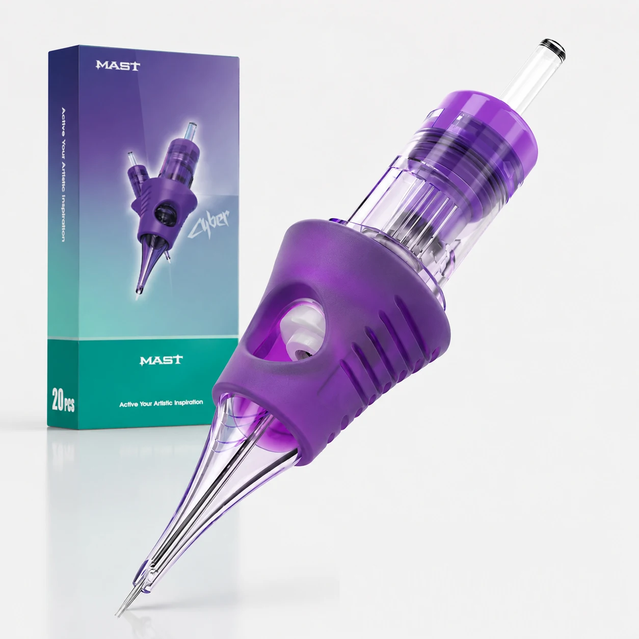 Mast Tattoo Cyber Cartridge Needles RL Disposable Safety Makeup Permanent Machines Grips 20pcs/lot Tattoo Needles