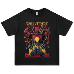 Deadpool & Wolverine 3 Cotton Men Women T-shirt Anime Movie Short Sleeve Tshirt Child Tee Boy Girl Big Size Tops Print Fashion