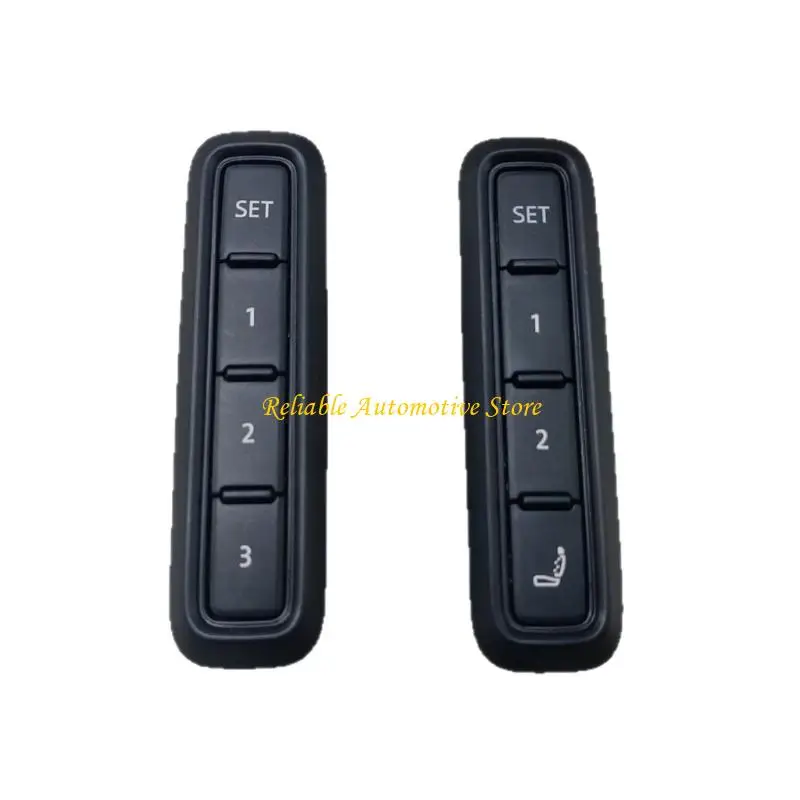 M68B 3GB959769 ABS Car Memory Button Switches, Black Position with SET 1 2 3 Layout for Interior Memory Access in