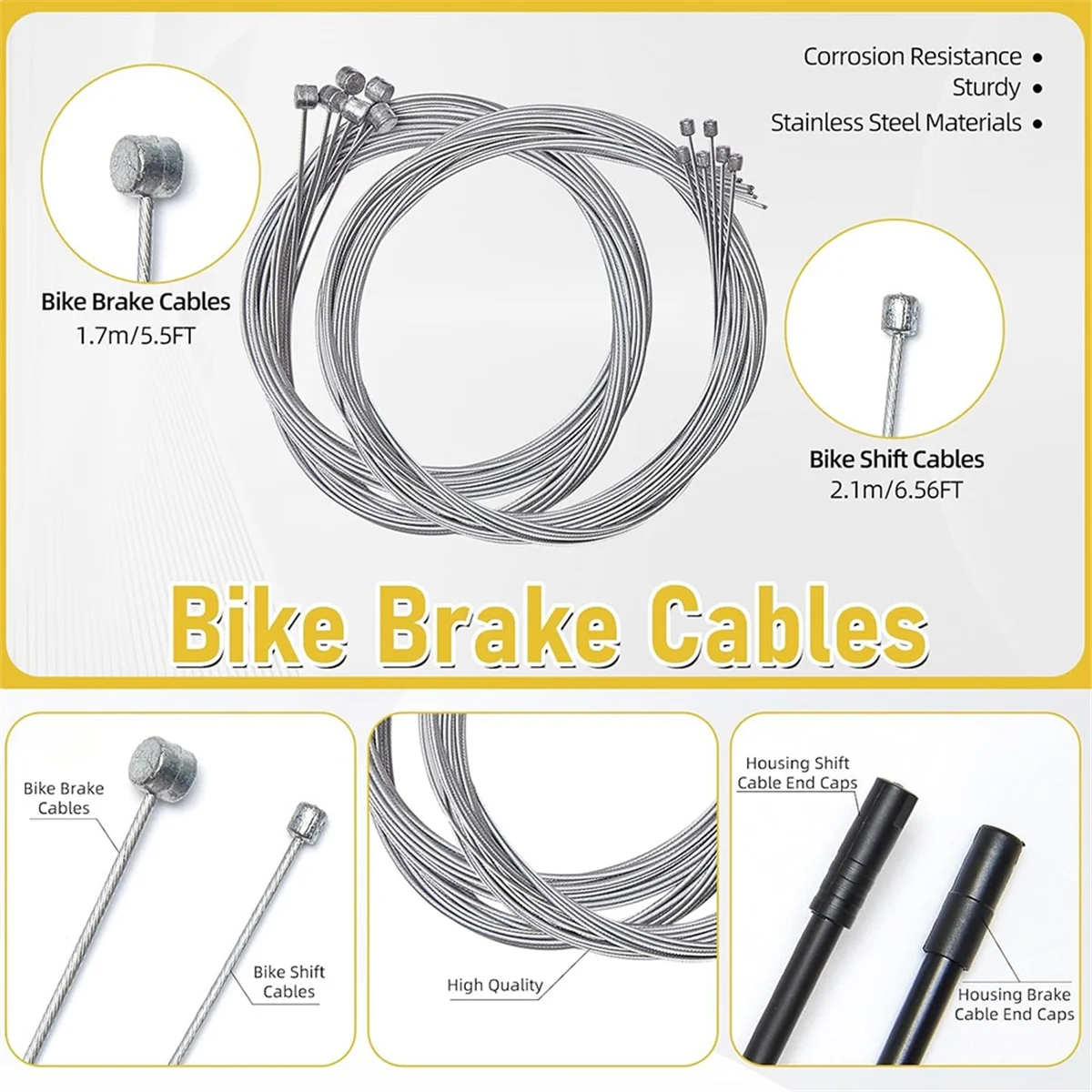

Резак для велосипедного троса Lo-ok, комплект тормозного троса и корпуса для велосипеда, комплект корпуса троса переключения передач велосипеда с торцевыми заглушками для велосипедного троса