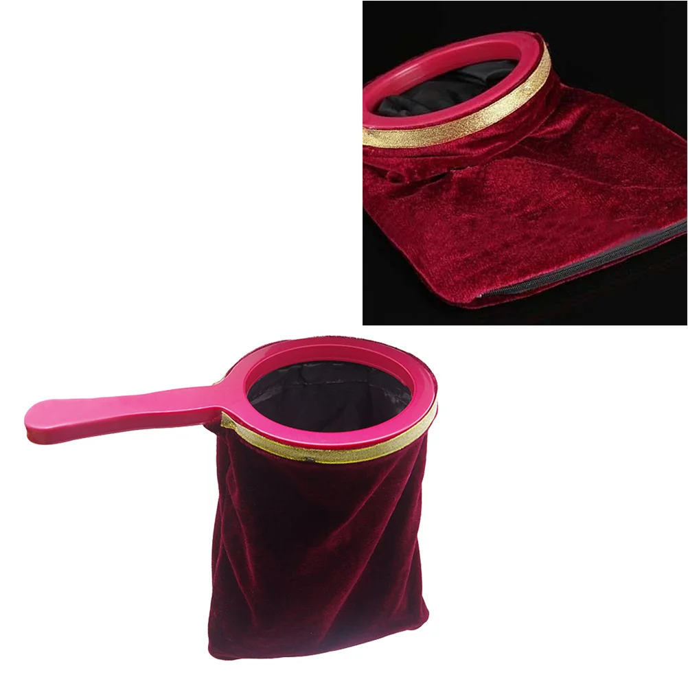 1pc Stage Trick Props Universal Change Bag For Performance Red Handle Professional Festival Gift