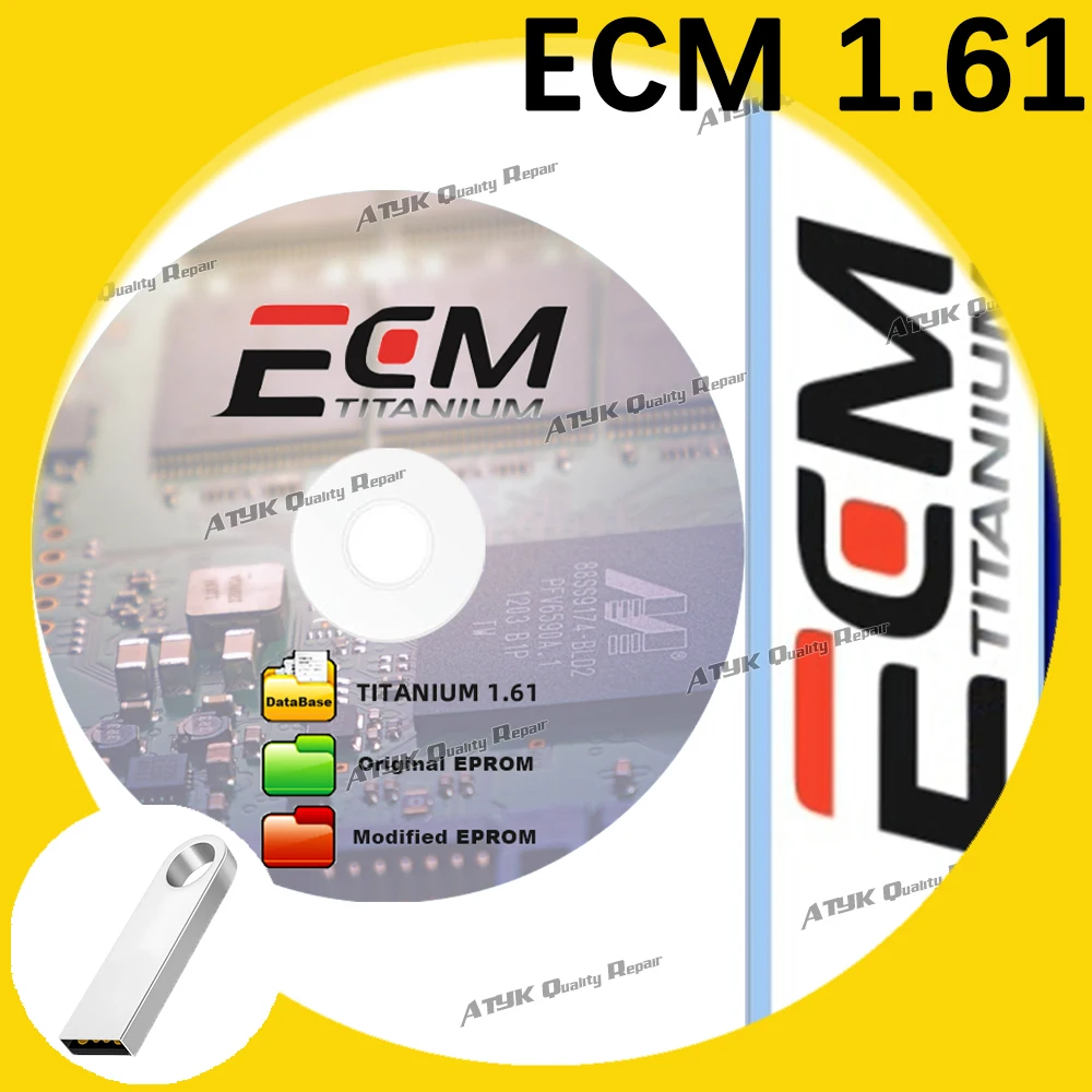 ECM Titanium V1.61 Diagnostic software Automobile Maintenance 1.61 ECM Titanium Repair Tools tuning auto new vci 2024 Hot Sale