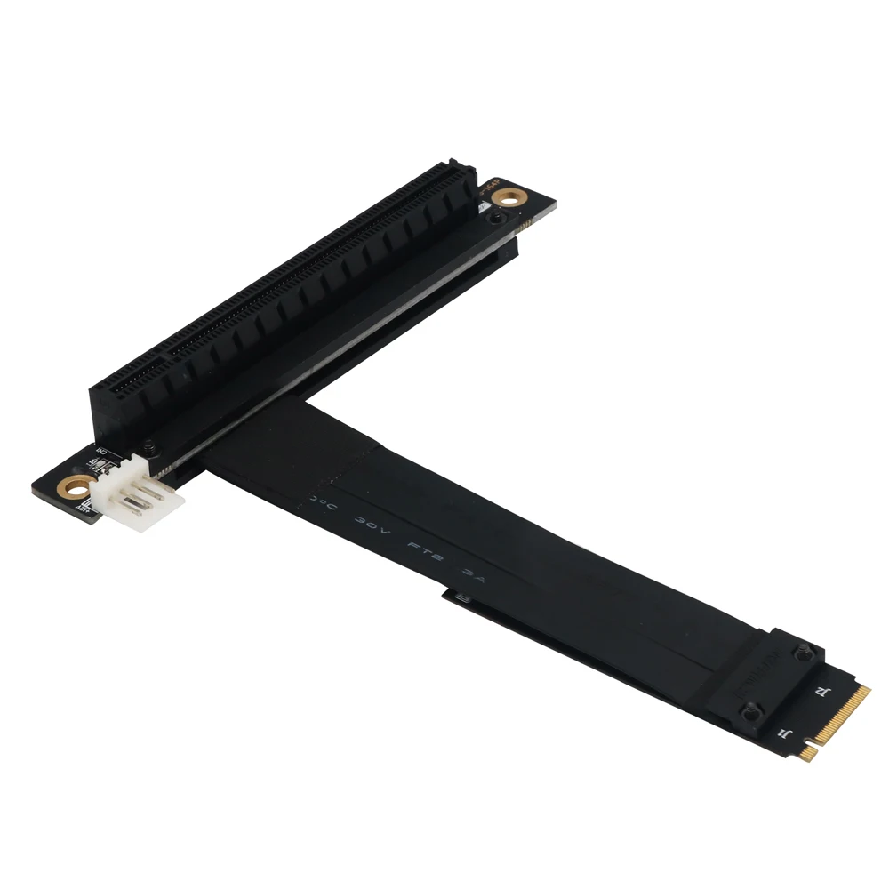 

Riser PCIE 16x To M2 M.2 NVMe Key-M 2230 2242 2260 2280 Riser Card 32G/bps Gen3.0 Кабель PCI Express x16 Удлинитель с Sata Power