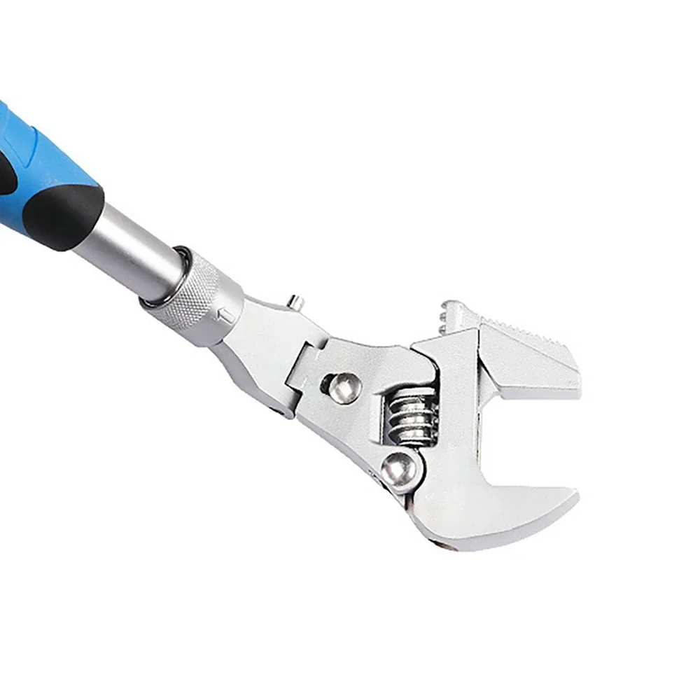 5-In-1 Adjustable Ratchet Wrench 10-Inch Torque Wrench With 180-Degree Folding Spanner Household Maintenance Manual Repair Tool