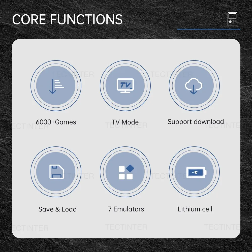 GB300 وحدة تحكم ألعاب محمولة باليد شاشة 3.0 بوصة ريترو وحدة تحكم ألعاب فيديو صغيرة مدمجة 8G 6000 + ألعاب تدعم مخرج AV