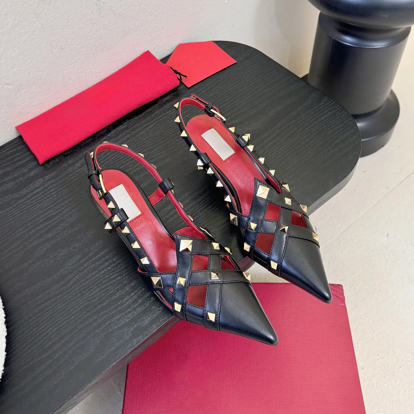 

New Spring Summer Signature Studded Heels, Sheepskin Upper, Leather Outsole, Ideal for Cocktails, Dates & Stylish Occasions