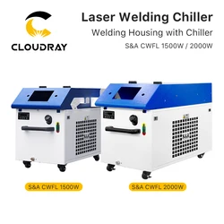 Cloudray s & aレーザー溶接チラーcwfl 1500ワット & 2000ワット50/60hzハンドヘルド溶接ハウジング用水チラーと溶接機