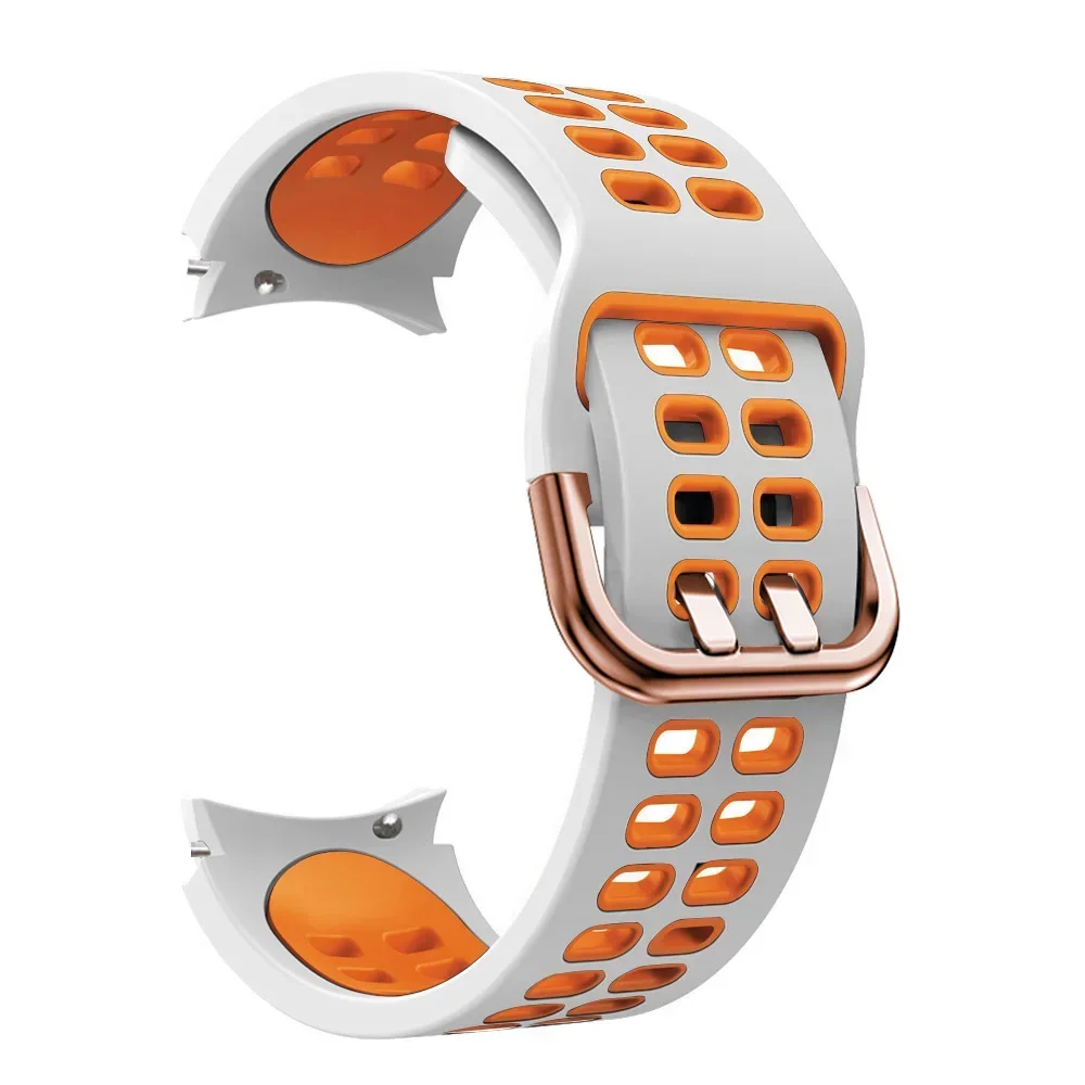 لا فجوة سيليكون حزام لساعة سامسونج جالاكسي 7/6/5/4 44 مللي متر 40 مللي متر معصمه ساعة 5 برو 45 مللي متر 6 4 الكلاسيكية 47 مللي متر 43 مللي متر 46 مللي متر 42 مللي متر حزام