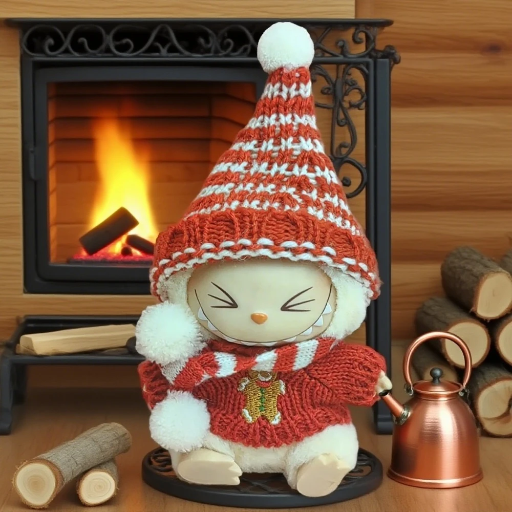 

Labubu Accessories Clothes Suitable for V1 V2 V3 Labubu Christmas Deer Set Labubu Red clothing Christmas Fashion Gift