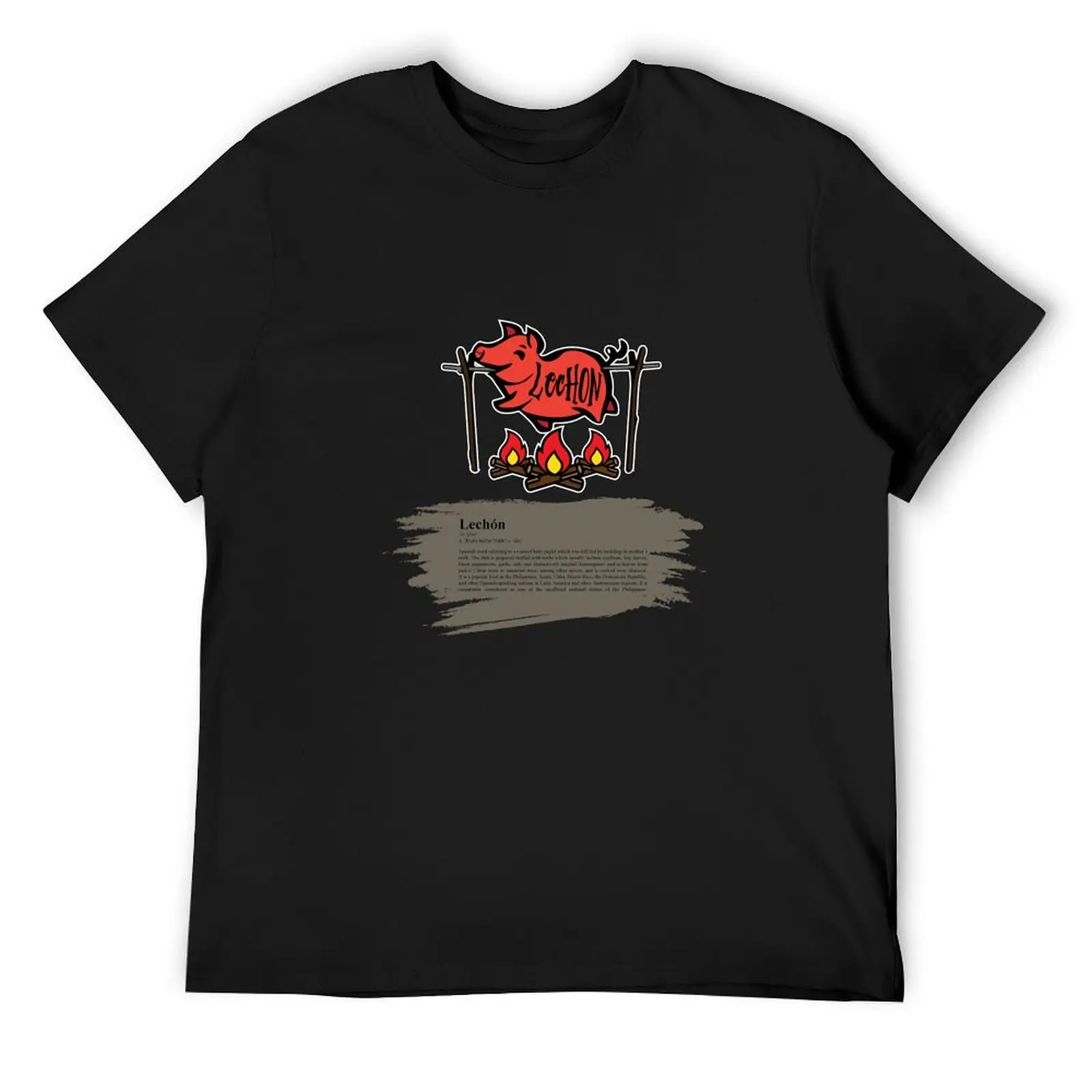 Lechon (Roast Pig) T-Shirt tops sublime shirts graphic vintage graphic tee cotton t shirt men