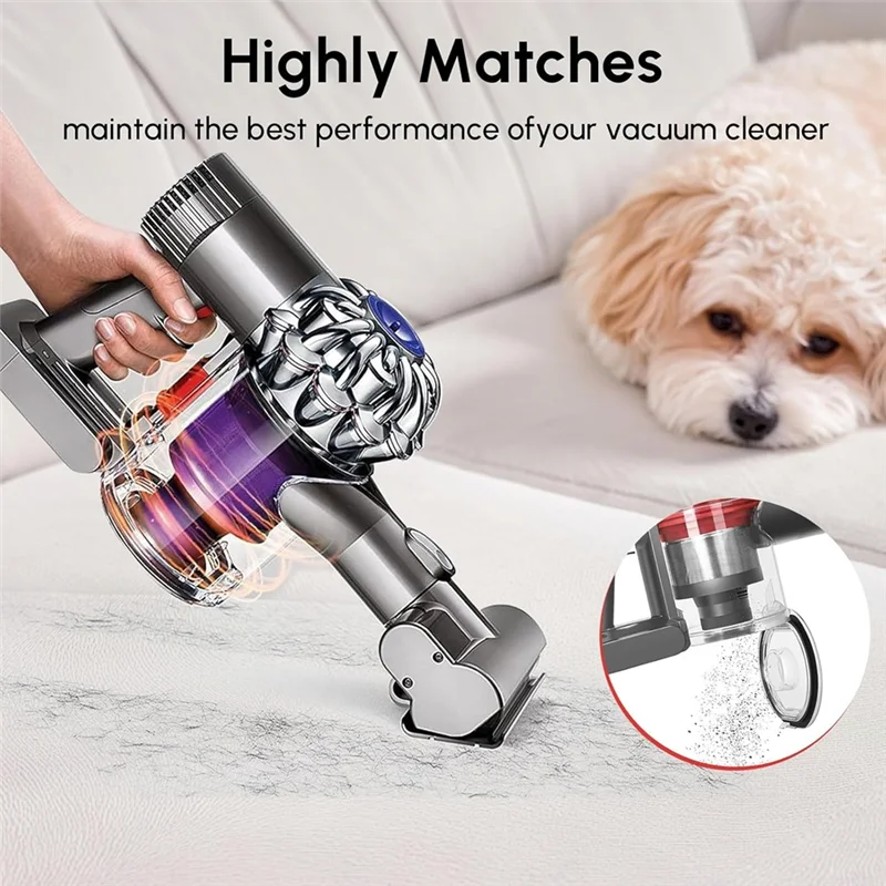 Zestaw akcesoriów do pokrywy pojemnika na odpady do odkurzaczy Dyson V7 V8 SV10 SV1, z filtrem, model A77G