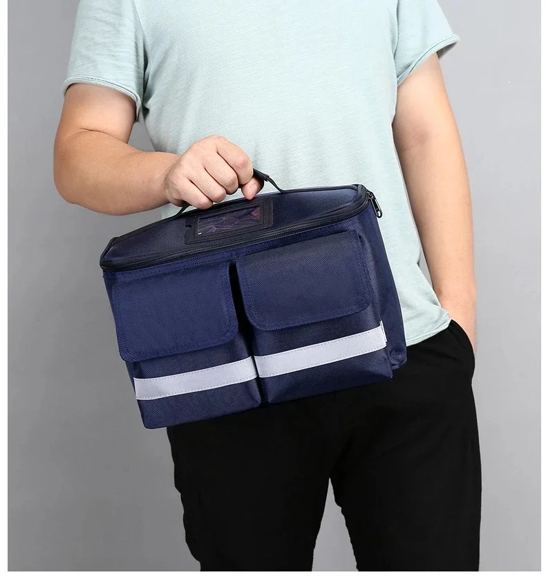 First Aid Kit Empty Waterproof Car Portable Multi-Layer Shoulder Medical Bag Outdoor Travel Rescue and Survival Emergency Use