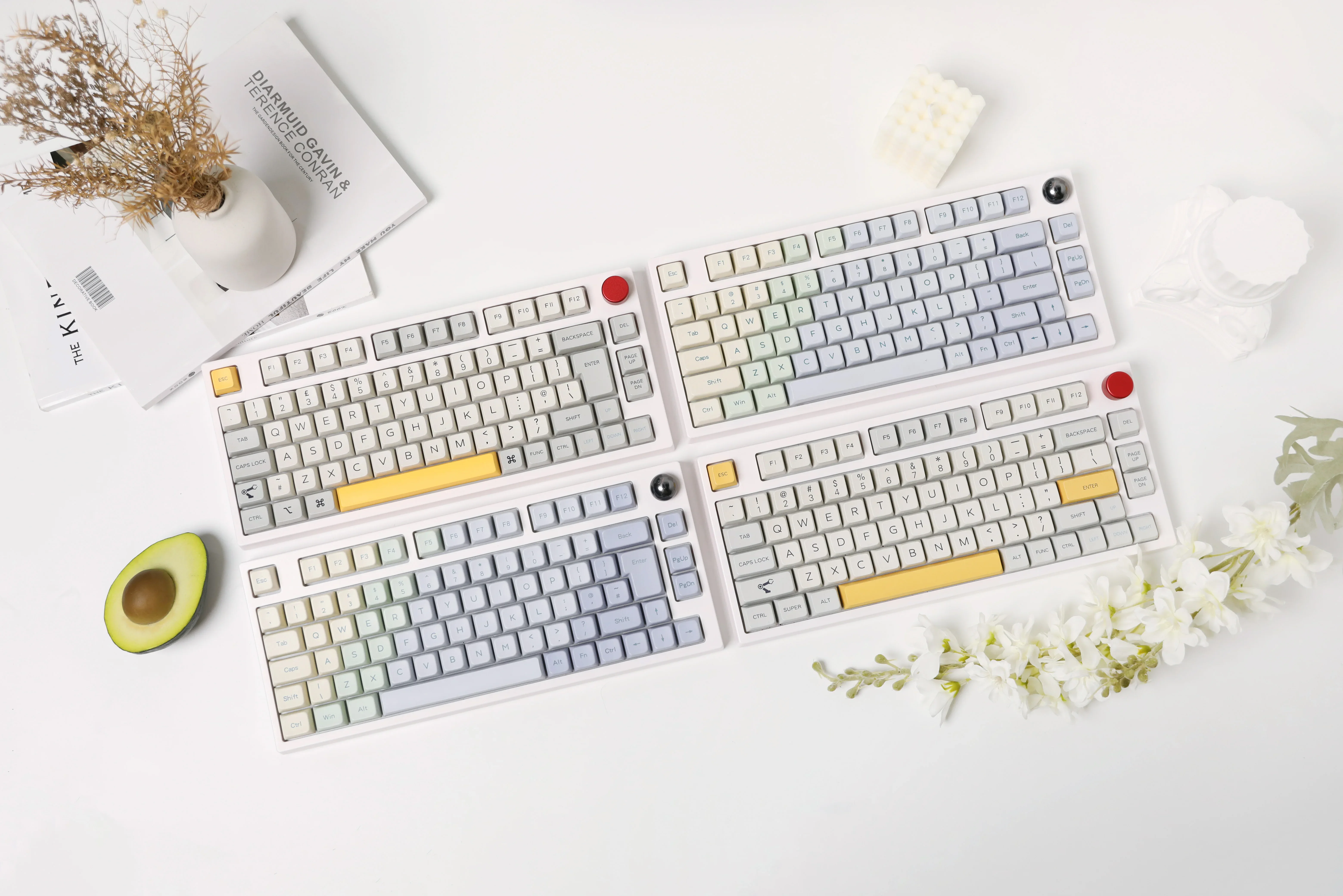 Epomaker-Clavier de jeu mécanique filaire TH80 Pro 75% RVB, échangeable à chaud, 2.4 mesurz, Bluetooth 5.0