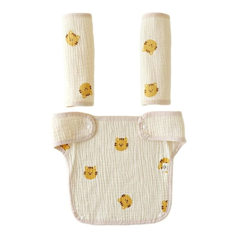 J15U طفل منشفة لعاب الأطفال تغذية ملابس التجشؤ الطفل مريلة الخصر البراز الناقل واقية