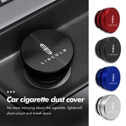 Alloy Car Cigarette Lighter Cover Dustproof Plug Decoration Cap For Lincoln Navigator Continental Corsair MKC Nautilus Voyager