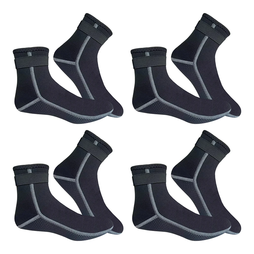 3mm Neoprene Socks Anti-Slip Diving Boots Thermal Surf Swimming Fins Socks for Diving Snorkeling Kayaking Paddling for Men Women