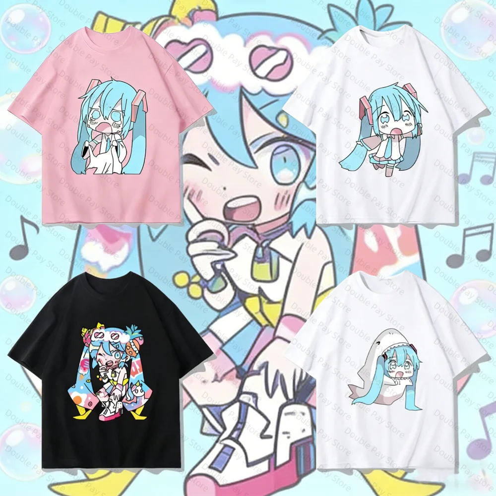 camiseta-personalizada-hatsune-miku-para-adultos-e-criancas-com-colagem-de-personagens-em-multiplas-formas-algodao-subcultura-camisetas-masculinas-e-femininas