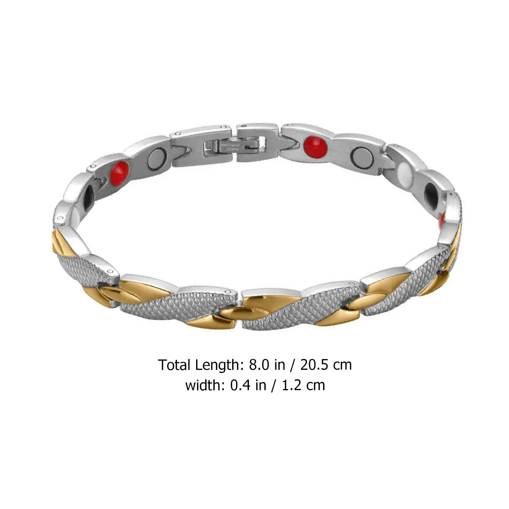 

High Quality Titanium Steel Bracelet Magnetic Therapy Jewelry For Men Women Stylish Accessory Arthritis Relief