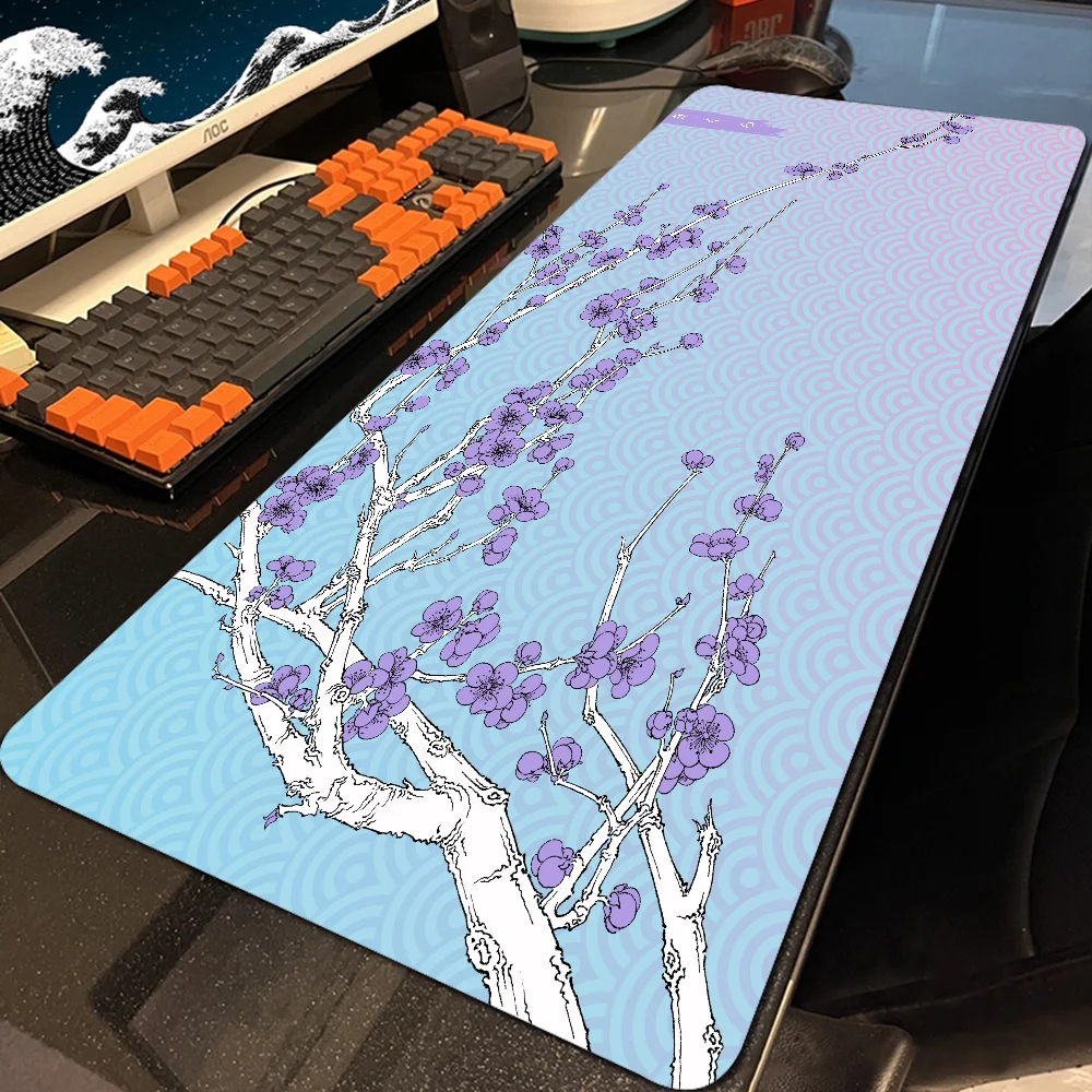 sakura E-sports HD Printing Durable soft anime gamer Mousepad japanese cherry table mat Computer office carpet Holiday gifts pad