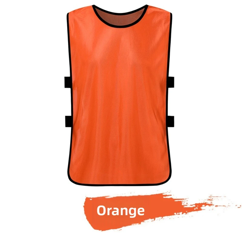 Quick Drying Sports Training Vest Sweat Uptake Mesh Fabric Soccer Vest 35*56cm Size Custom Printed Logo Practice Bib Vest