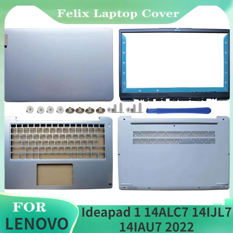 

For Lenovo Ideapad 1 14ALC7 14IJL7 14IAU7 2022 Laptop Replacement LCD Back Cover/Front Panel/Palm Rest/Bottom Cover