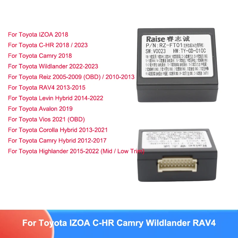 Für Toyota IZOA C-HR Camry Wildlander RAV4 Levin Reiz Avalon Corolla Highlander RZ-FT01 CANBUS Decoder