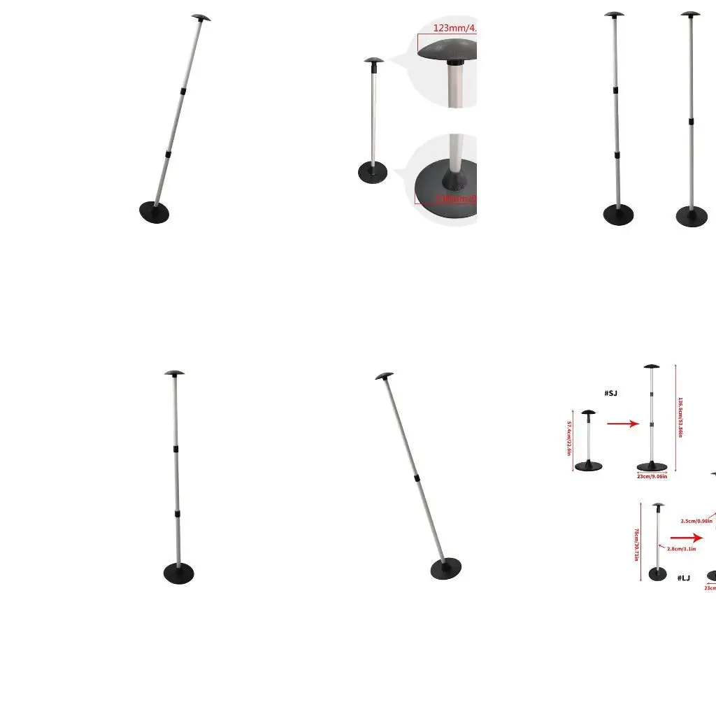 Extendable Aluminum Boat Cover Poles with Mushroom Head & Anti Corrosion Coating Telescopic Boat Cover for Marine Use