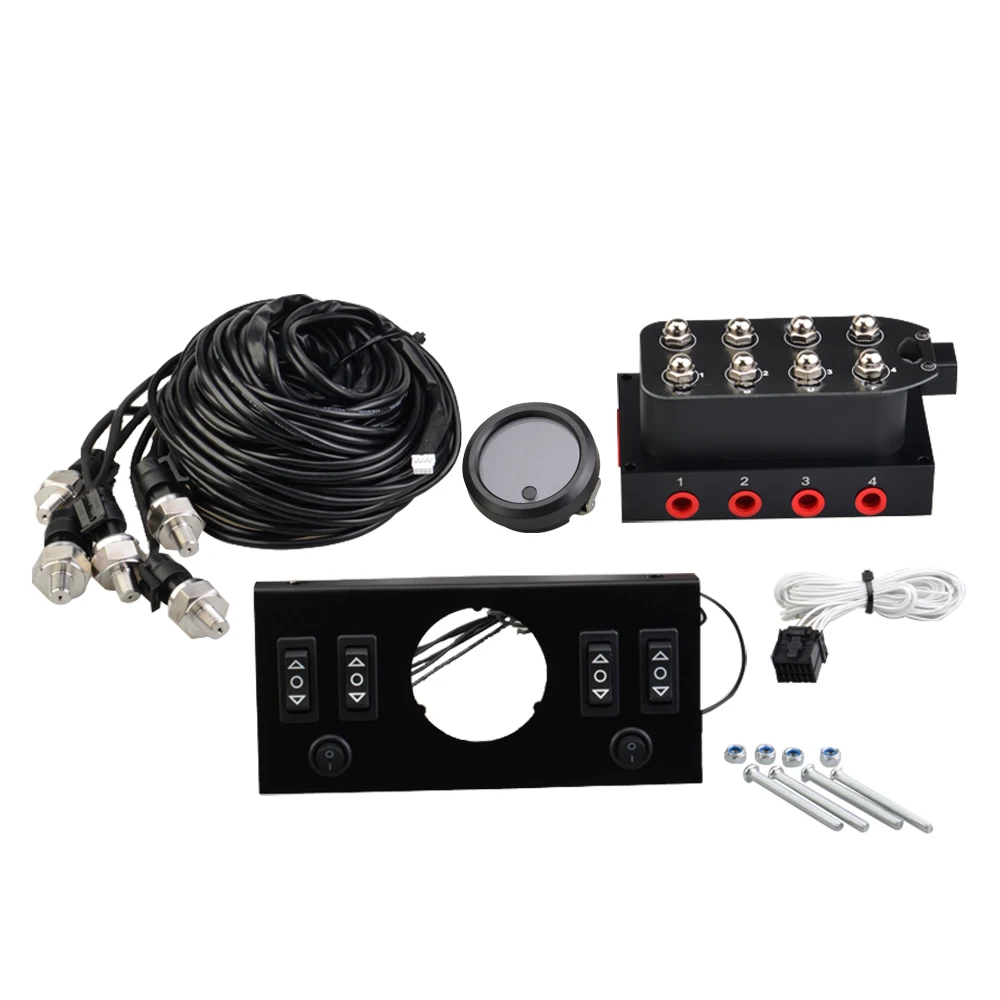 Five in One Display Air Suspension Pressure Gauge With Control Panel Ship Type Switch and Solenoid Valve