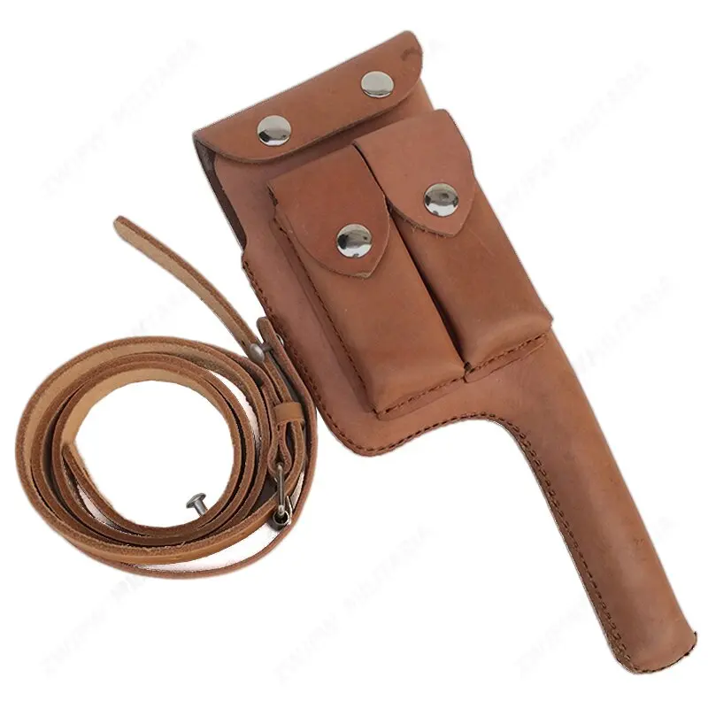 

WW2 WWII MAUSER GUN LEATHER HOLSTER BROOMHANDLE WITH STRAP CUOIO CN10201