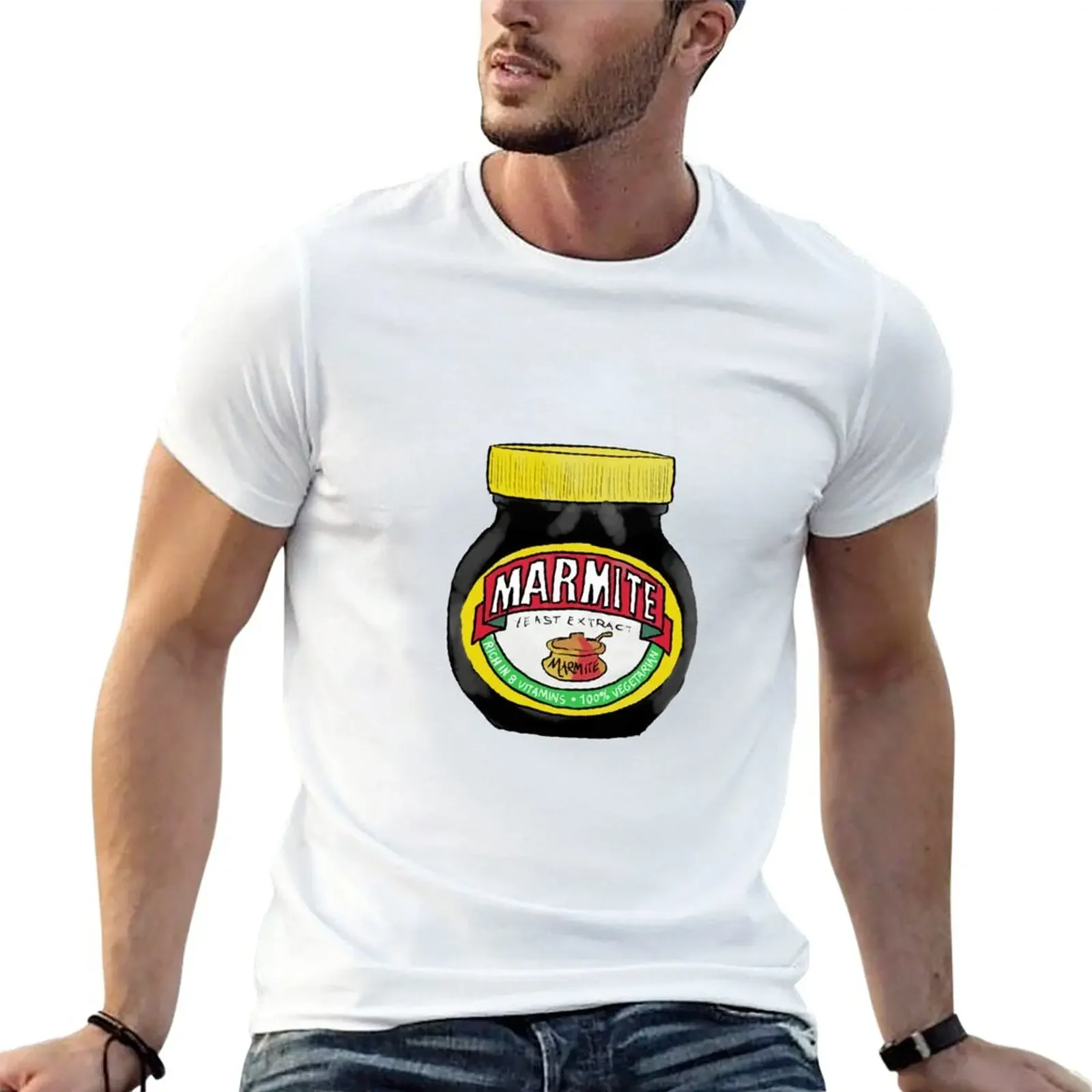 

Новая футболка Marmite, большие футболки, рубашка с животным принтом для мальчиков, мужская футболка