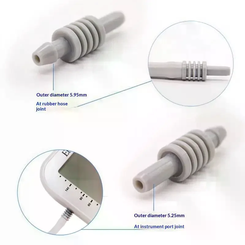 1pcs Digital Blood Pressure Monitor Arm Cuff Sleeve Single Tube Connector Replacement For Arm Tonometer Sphygmomanometer