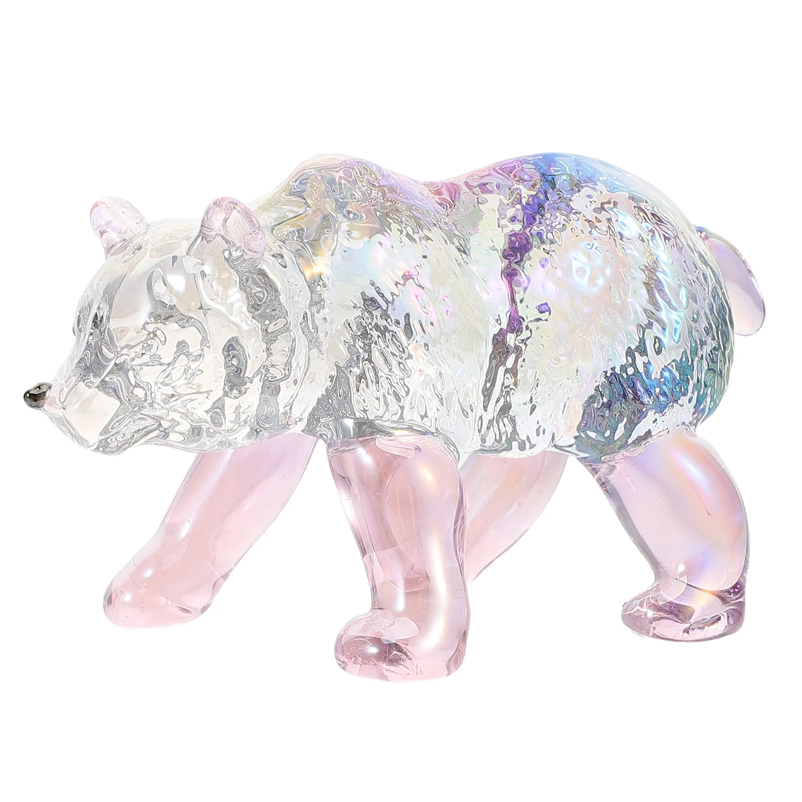 

Mini Figurines Polar Bear Small naments Crystal Animal Toys Statues Cute Cartoon Design Material Home Decor