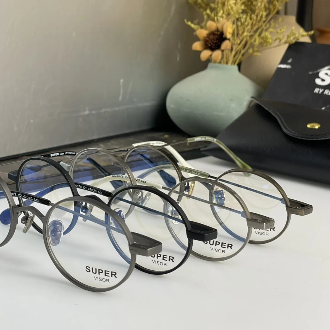 

New Arrival LUXURYDITA DTX158 Luxury Alloy Frame Retro Men Eyewear Classic UV400 Business Transparent Lenses Women Sunglasses